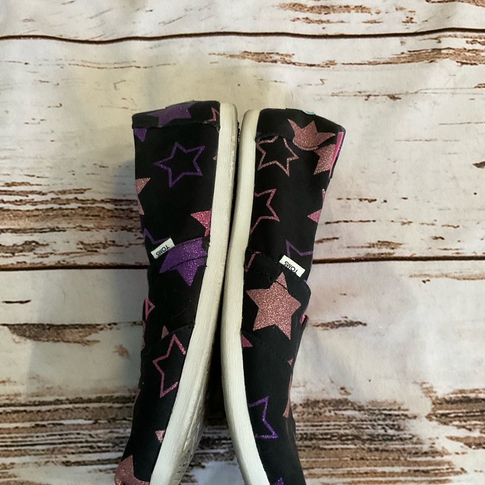 TOMS ALPARGATA BLACK GLITTER STARS‎ PRINT - Picture 8 of 9